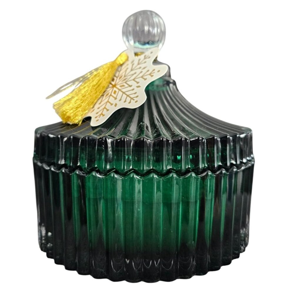 Bloom and Prosper Forest Pine Scented Christmas Holiday Green Candle 12.8 oz NEW